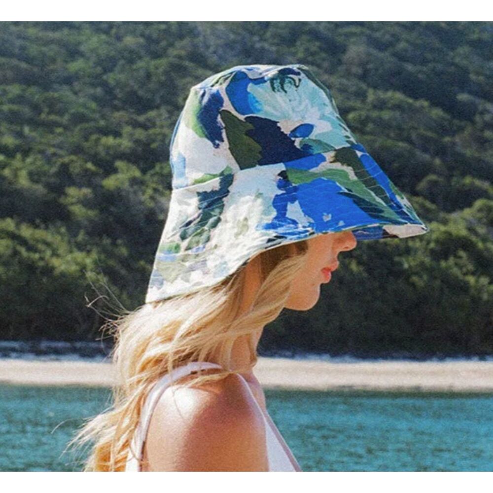 NWT Baiia Linen Bucket Hat - Monet